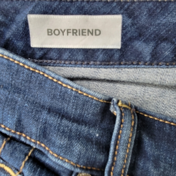 Torrid Jeans Size 20 42X28 Blue Boyfriend Distressed Raw Hem Stretch Denim - Picture 7 of 14